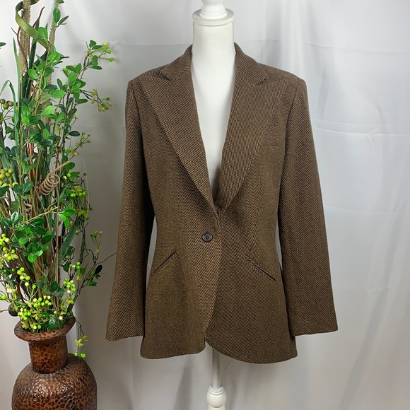 Lauren Ralph Lauren Jackets & Blazers - Lauren Ralph Lauren Herringbone Equestrian Blazer